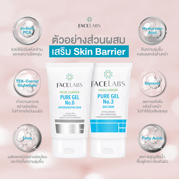 6 ส่วนผสมในเจลล้างหน้าที่ช่วยเสริม Skin Barrier ให้แข็งแรงขึ้น